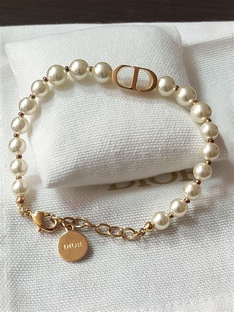 dior white bracelet|authentic christian dior bracelets.